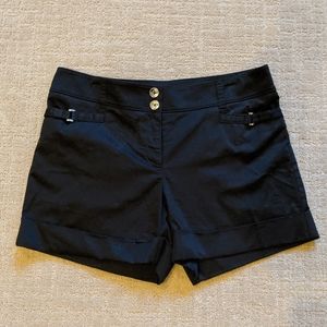 Black Tailored Shorts